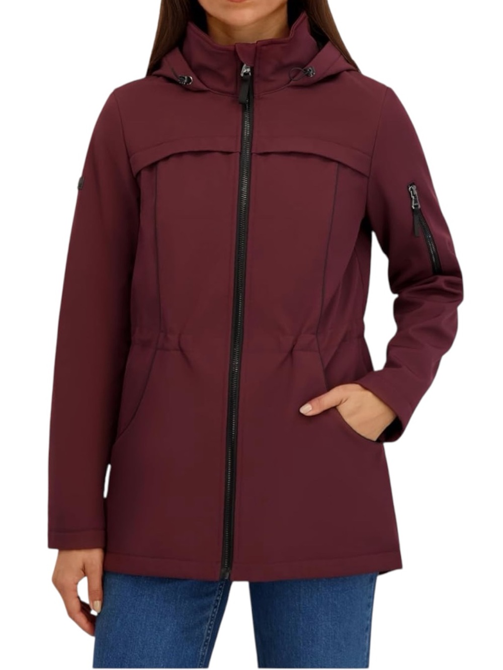 Halifax Traders Womens Jacket Soft Shell Transitional Water Resistant Size Small